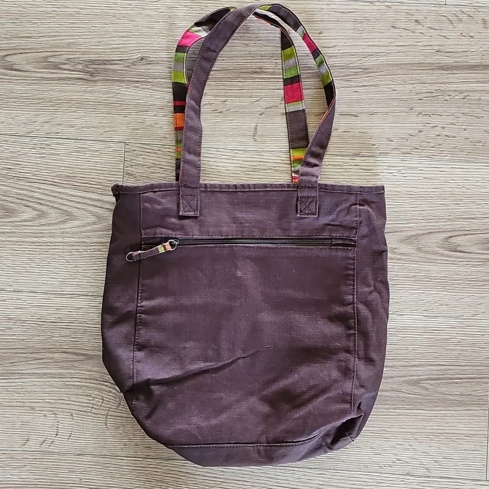 Dakine Multicolor Reversible Striped Tote Bag